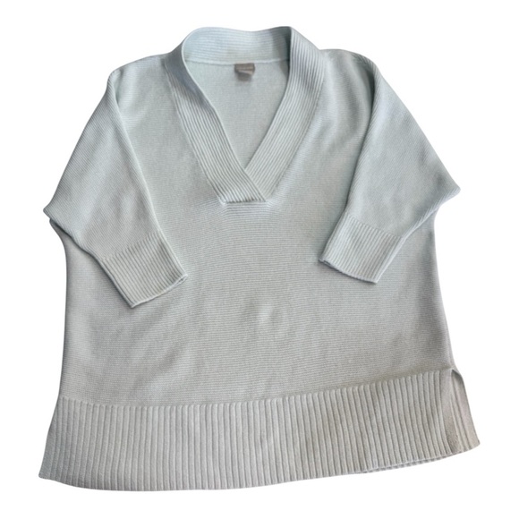 Chicos Tunic Pullover V-Neck Knit Sweater Size M - Picture 2 of 6